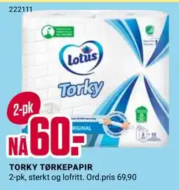 Europris TORKY TØRKEPAPIR tilbud