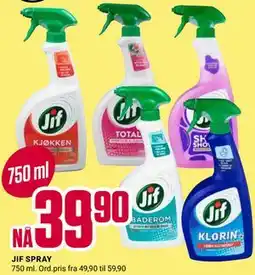 Europris JIF SPRAY tilbud