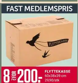 Europris FLYTTEKASSE, Medlemspris tilbud