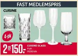 Europris CUISINE GLASS, Medlemspris tilbud
