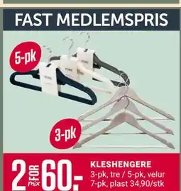 Europris KLESHENGERE, Medlemspris tilbud