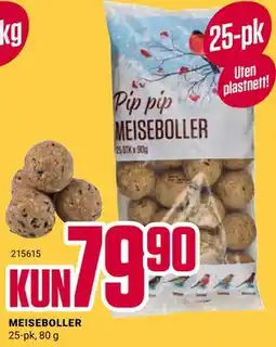 Europris MEISEBOLLER tilbud