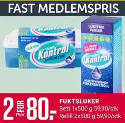 Europris FUKTSLUKER, Medlemspris tilbud