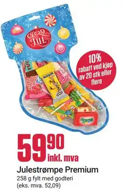 Europris Julestrømpe Premium tilbud