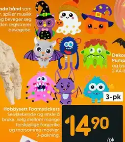 Rusta Hobbysett Foamstickers tilbud