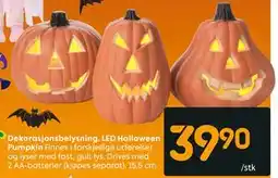 Rusta Dekorasjonsbelysning, LED Halloween Pumpkin tilbud
