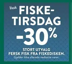 Jacobs FISKE-TIRSDAG tilbud