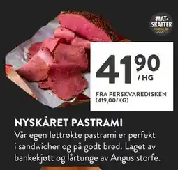 Jacobs NYSKÅRET PASTRAMI tilbud