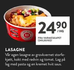 Jacobs LASAGNE tilbud