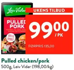 Jacobs Pulled chicken/pork tilbud