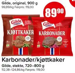 Spar Karbonader/kjøttkaker tilbud