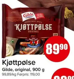 Spar Kjøttpølse tilbud
