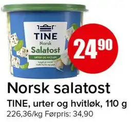 Spar Norsk salatost tilbud