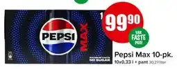Spar Pepsi Max 10-pk tilbud