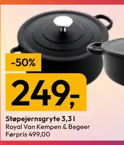 Gigaboks Støpejernsgryte 3,3 l tilbud