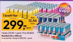 Gigaboks Red Bull 24 x 250 ml tilbud