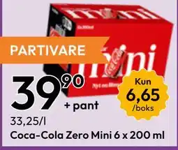 Gigaboks Coca-Cola Zero Mini tilbud