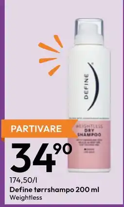 Gigaboks Define tørrshampo 200 ml tilbud