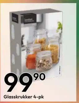 Gigaboks Glasskrukker 4-pk tilbud
