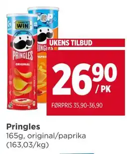 Meny Pringles tilbud