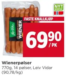 Meny Wienerpølser tilbud