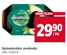 Meny Spisemoden avokado tilbud