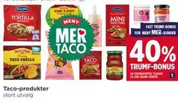 Meny Taco-produkter tilbud