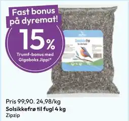 Gigaboks Solsikkefrø til fugl 4 kg tilbud