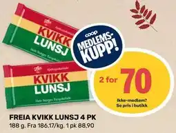 Matkroken FREIA KVIKK LUNSJ 4 PK, Medlemspris tilbud