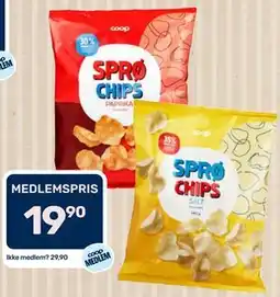 Matkroken Coop Sprø Chips tilbud