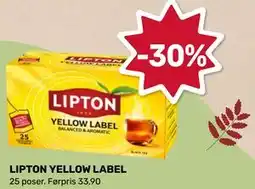 Matkroken LIPTON YELLOW LABEL tilbud