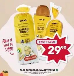 Matkroken COOP SUPERBRØD/SKÅRET/FRYST tilbud