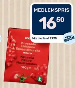 Coop Marked Hakkede tomater tilbud