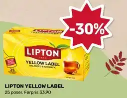 Coop Marked LIPTON YELLOW LABEL tilbud