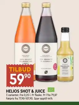 Coop Mega HELIOS SHOT & JUICE tilbud