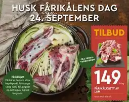 Coop Mega FÅRIKÅLKJØTT AV LAM tilbud