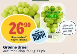 Coop Mega Grønne druer, Medlemspris tilbud