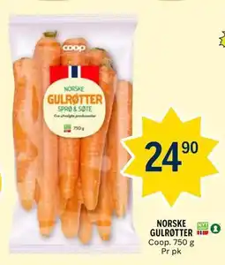 Coop Prix NORSKE GULRØTTER tilbud