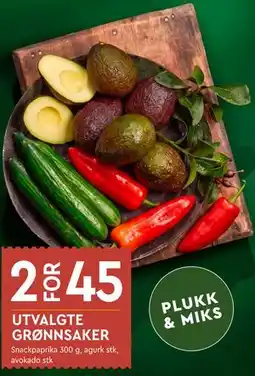 Coop Mega UTVALGTE GRØNNSAKER tilbud