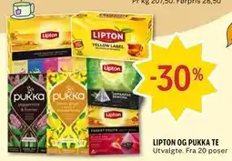 Coop Prix LIPTON OG PUKKA TE tilbud