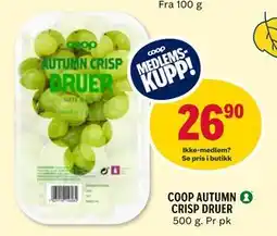 Coop Prix COOP AUTUMN CRISP DRUER, Medlemspris tilbud