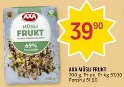 Coop Prix AXA MÜSLI FRUKT tilbud