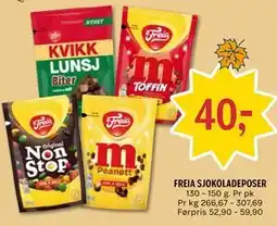 Coop Prix FREIA SJOKOLADEPOSER tilbud