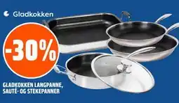 Coop Obs GLADKOKKEN LANGPANNE, SAUTÉ- OG STEKEPANNER tilbud