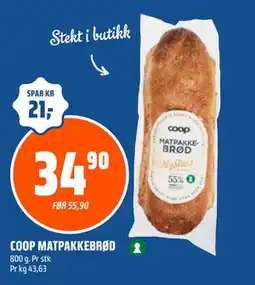 Coop Obs COOP MATPAKKEBRØD tilbud