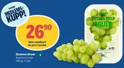Coop Obs Grønne druer, Medlemspris tilbud