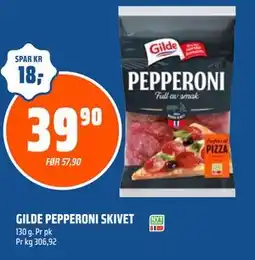 Coop Obs GILDE PEPPERONI SKIVET tilbud