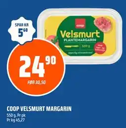 Coop Obs COOP VELSMURT MARGARIN tilbud