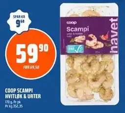 Coop Obs COOP SCAMPI HVITLØK & URTER tilbud