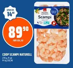 Coop Obs COOP SCAMPI NATURELL tilbud